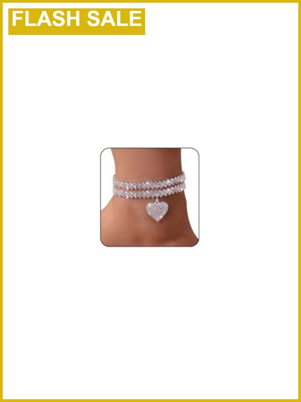 Waterproof Butterfly Heart Cross Anklet Adjustable Chain Summer Beach Jewelry